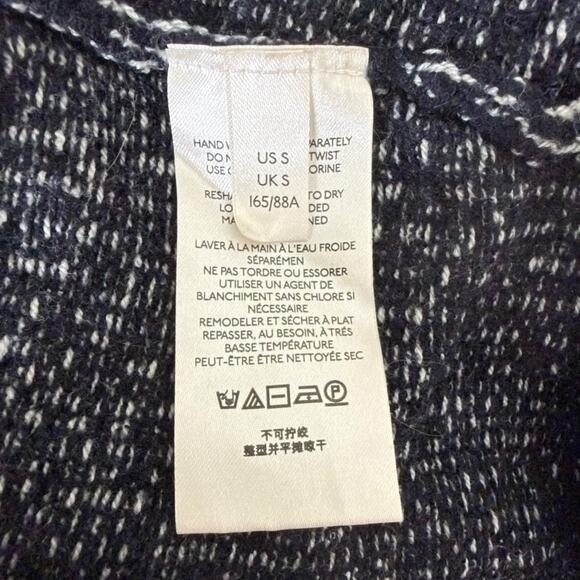 Free People Lenox Sweater Dress Ribbed Slouchy Tunic Relaxed Onyx Black Small - Picture 6 of 8